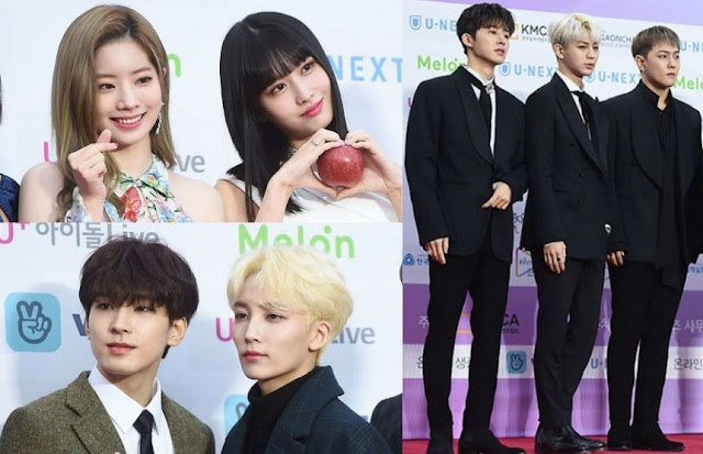 Foto-Foto Idol di Red Carpet 8th Gaon Chart Music Awards