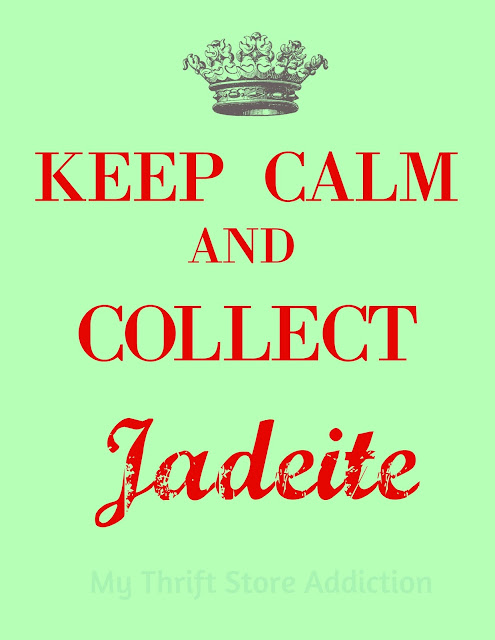 My Thrift Store Addiction jadeite graphic