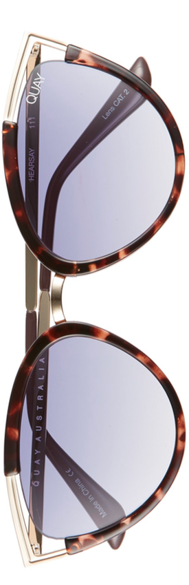 Quay Australia Hearsay 65mm Cat Eye Sunglasses