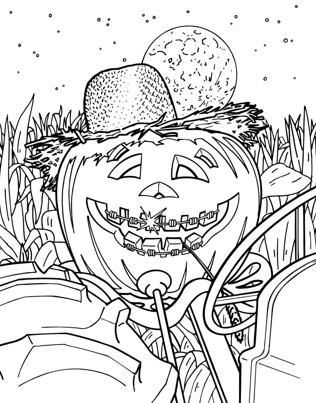 halloween coloring contest pages - photo #36