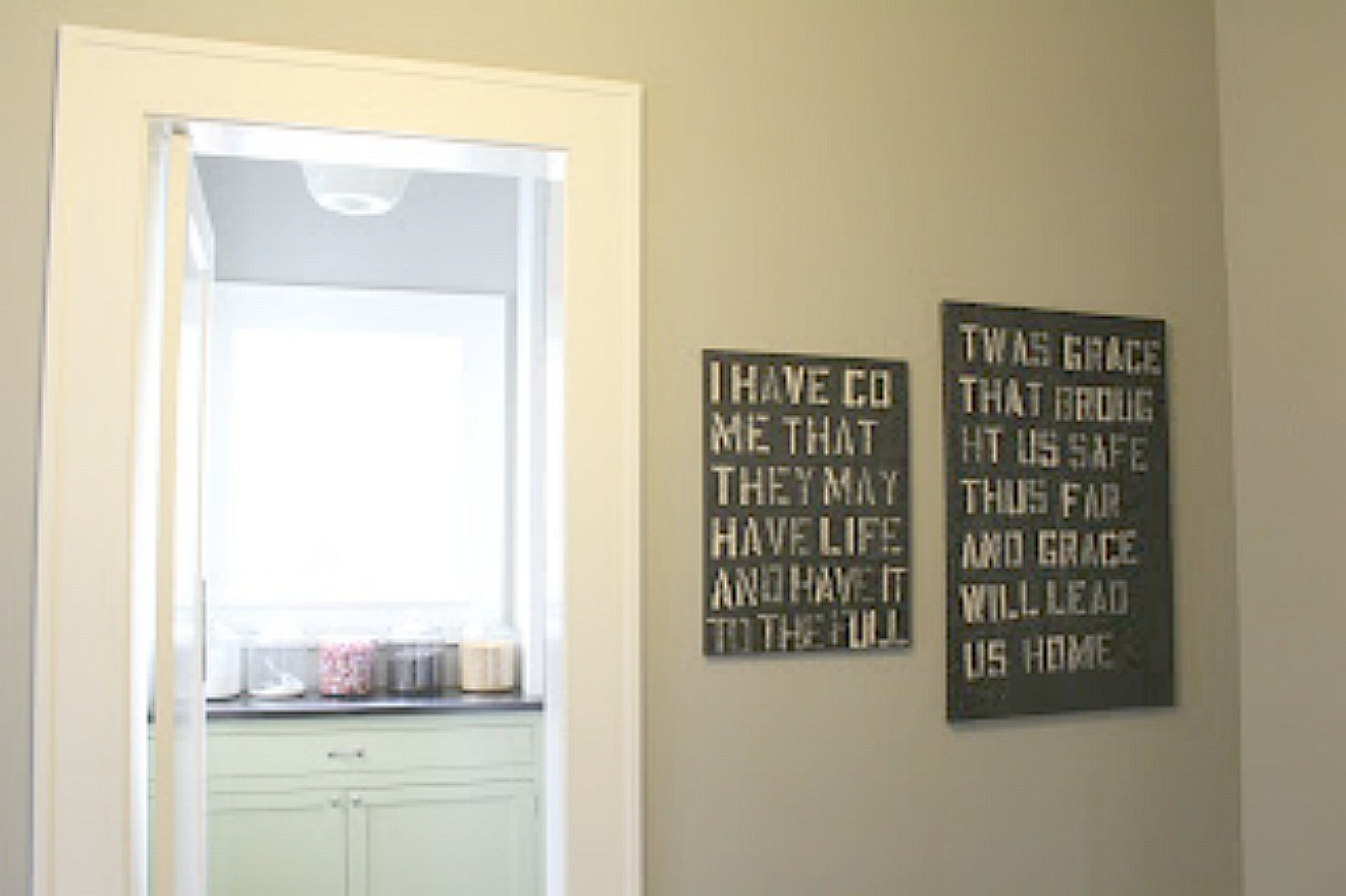 Black and white quote panels by Michele of Hello Lovely Studio
