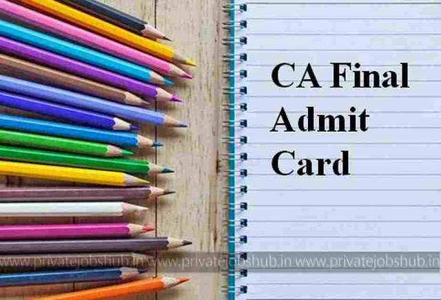 CA Final Admit Card CA Final Admit Card