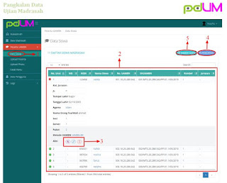 mengupload data peserta Ujian Akhir Madrasah Berstandar Nasional  Cara Mengecek Data Siswa di Aplikasi PDUM