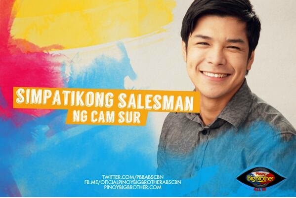 Pinoy Big Brother All housemates - Chevin Cecilio "Simpatikong Salesman"
