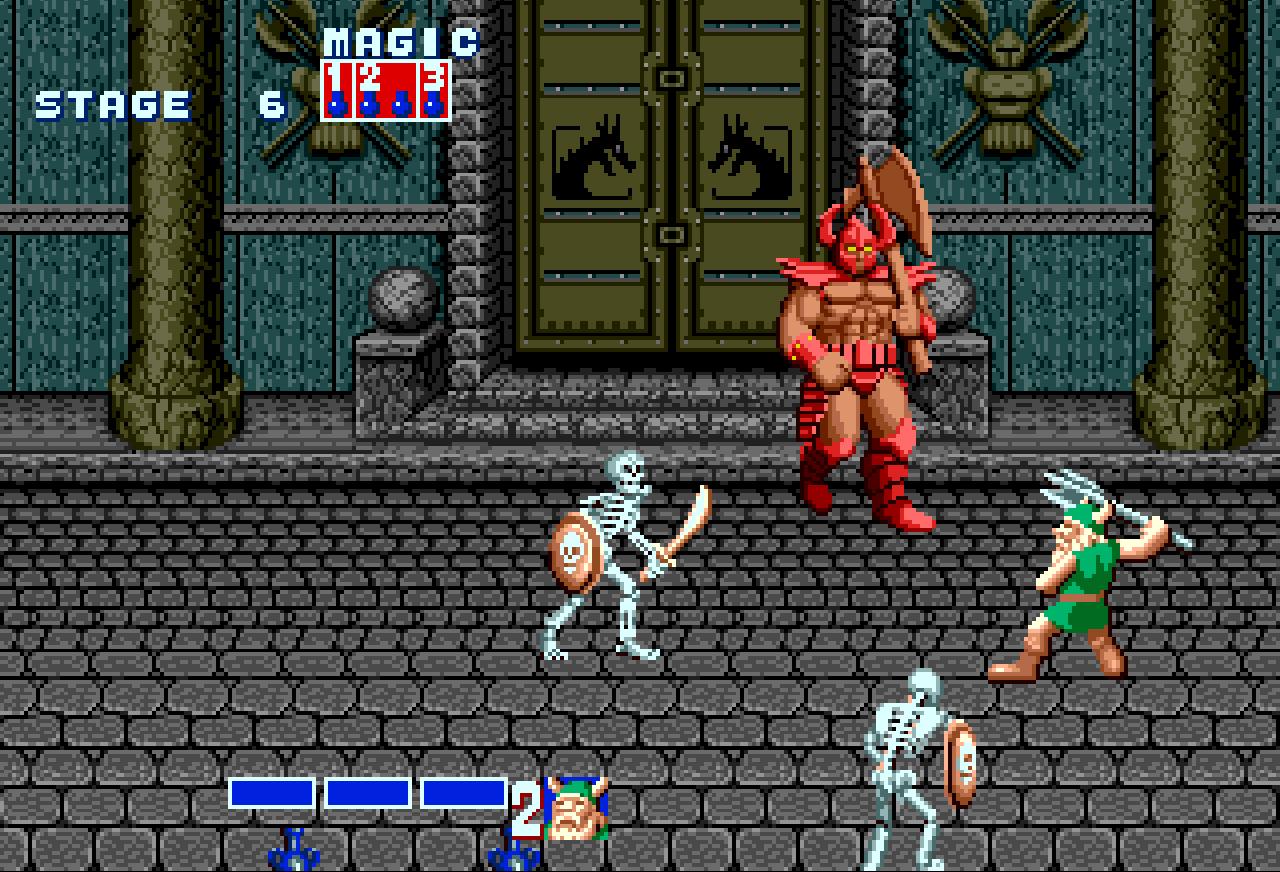 GOLDEN AXE (saga) SELECT y START