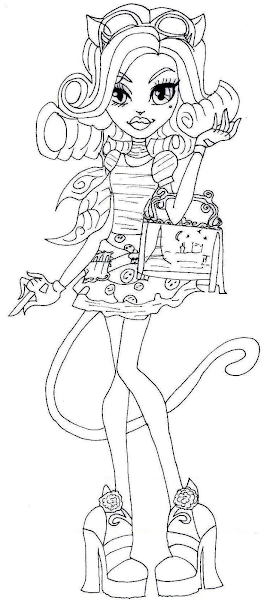 Download 103+ Toralei Stripe Monster High Coloring Pages PNG PDF File