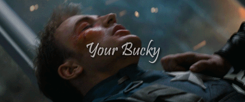 Winter Soldier 'Your Bucky' gif - Bucky holds his punch and doesn't hit Steve, a look of shock on his face