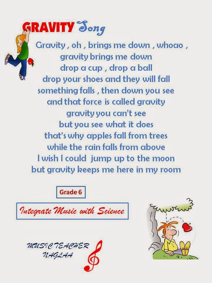Miss Naglaa Gravity Song ( Grade 6)