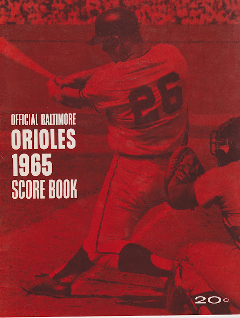 The Five Tool Collector: 1965 Orioles Scorecard