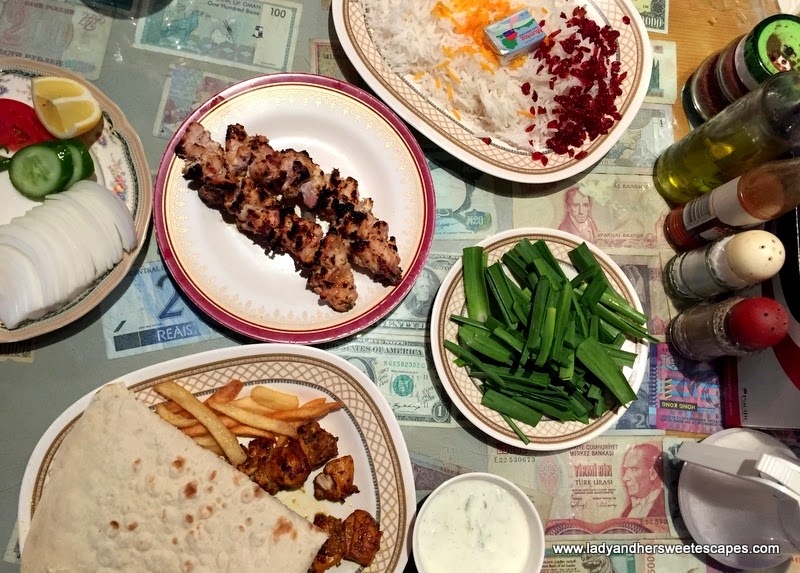Iranian food at Ostadi Restaurant in Dubai