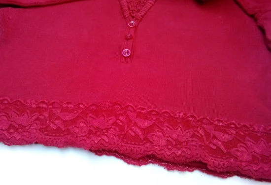 Customização Crochê Blusa CeA Cropped Vermelho