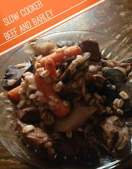 Joy in the Journey Midweek Mealtime Slow Cooker Beef and Barley