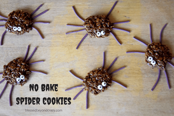 no bake spider cookies