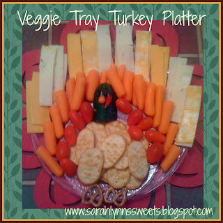 Ideas for Thanksgiving: Veggie Tray Turkey