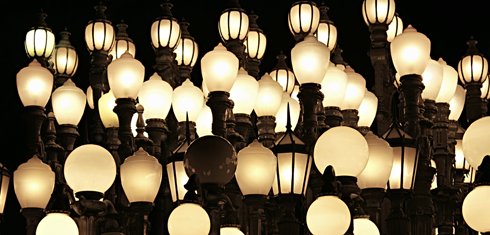urban light street lamps lacma los angeles