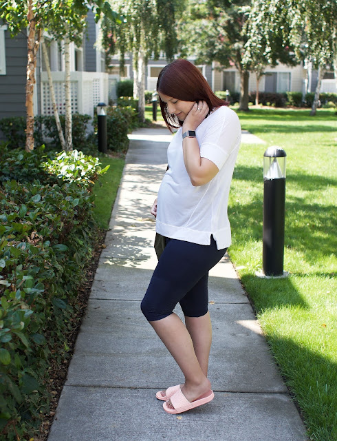 Maternity fashion, fitness, bump style, Ingrid and Isabel maternity, Maternity leggings, Fbloggers