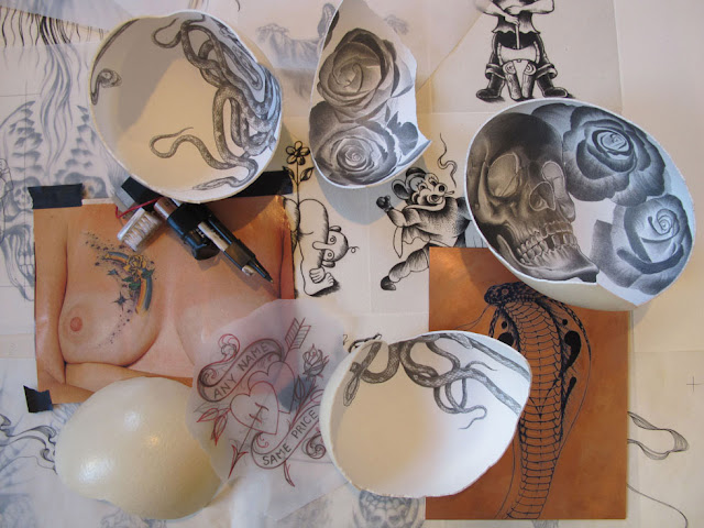 illustrated ostrich egg shells