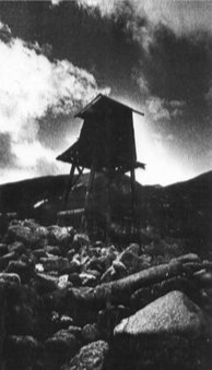 A watchtower at a Gulag camp in Chukotka.