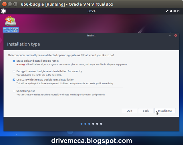 DriveMeca instalando y configurando Ubuntu Budgie 16.04 paso a paso