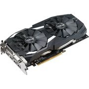 Asus DUAL-RX580-O8G Radeon RX 580 Graphic Card - 1.36 GHz Core -1.38 GHz Boost Clock - 8 GB GDDR5 - 256 bit Bus Width - Fan Cooler - DirectX12, OpenGL 4.5 - 2 x DisplayPort - 2 x HDMI - 1 x Total Number of DVI (1 xDVI-D) - PC - 4 x Monitors Supported