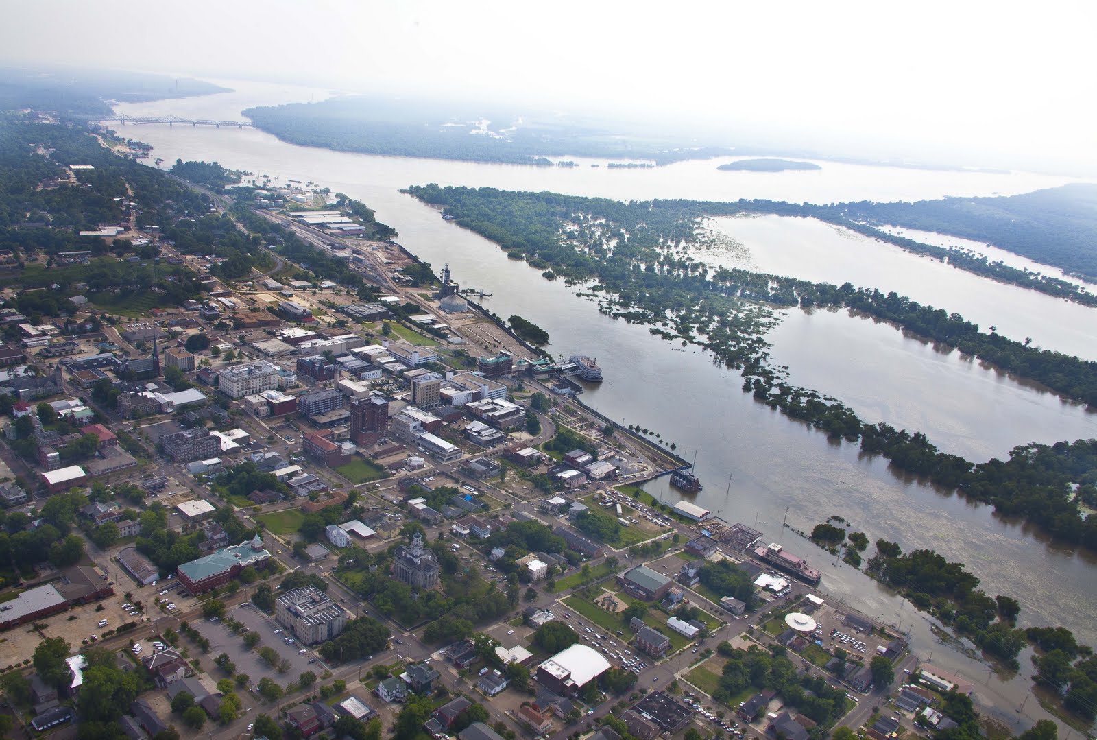 Marty Kittrell: Vicksburg Flood 2011: Aerial view