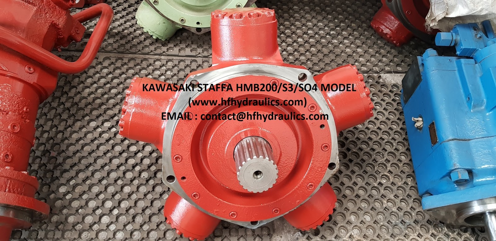 H.F. Hydraulics KAWASAKI STAFFA HYDRAULIC MOTOR HMB200/S3/SO4 MODEL