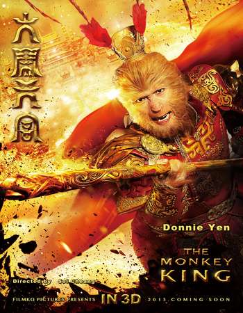 Poster Of The Monkey King 2014 Dual Audio 720p BRRip [Hindi - Chinese] ESubs Free Download Watch Online Worldfree4u