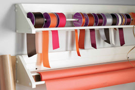 DIY Wrapping Paper and Ribbon Organizer