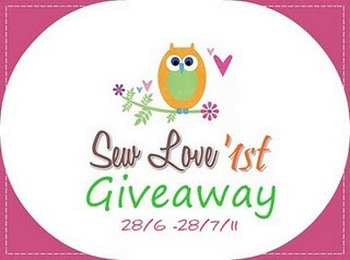 SEW LOVE 1st GIVEAWAY