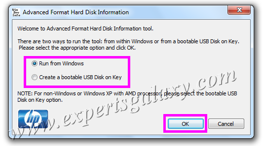 HP Advanced Format Detection Utility