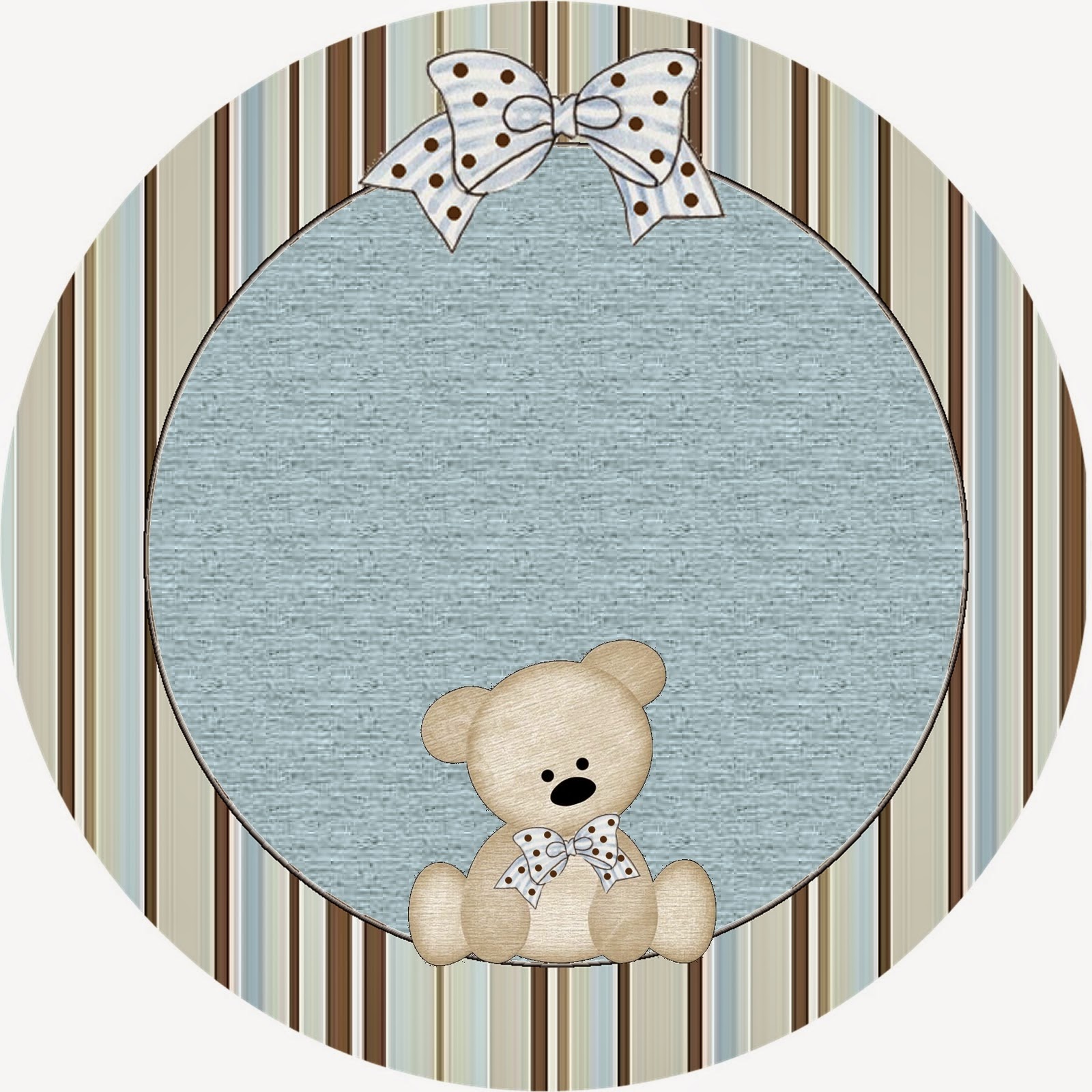 Teddy Bear Family, Toppers or Free Printable Candy Bar Labels.