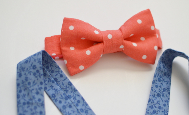 polka dot bow ties and little boy suspenders