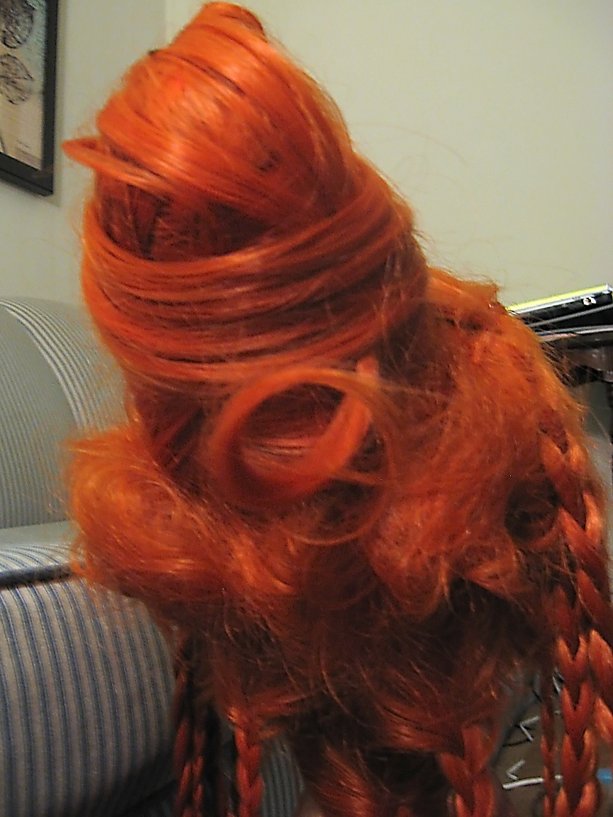 Kilayi S Cosplay Flame Princess Wig Progress Information I Didn T Have Much Of A Plan On How Was Going To Wrap It Up But Knew What Kind Wanted Look Like In The End