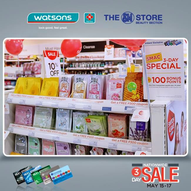 Watsons Philippines 3Day Sale Beauty Deals Philippines