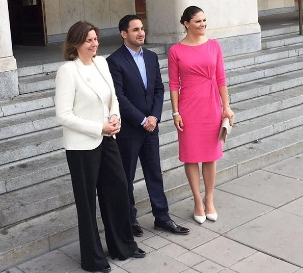 Crown Princess Victoria wore By Malene Birger pumps and carried By Malene Birger Koonia Clutch bag