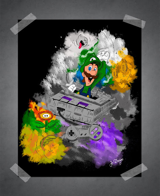 Diseño Retro Luigi Jc Designs Diseñador Grafico