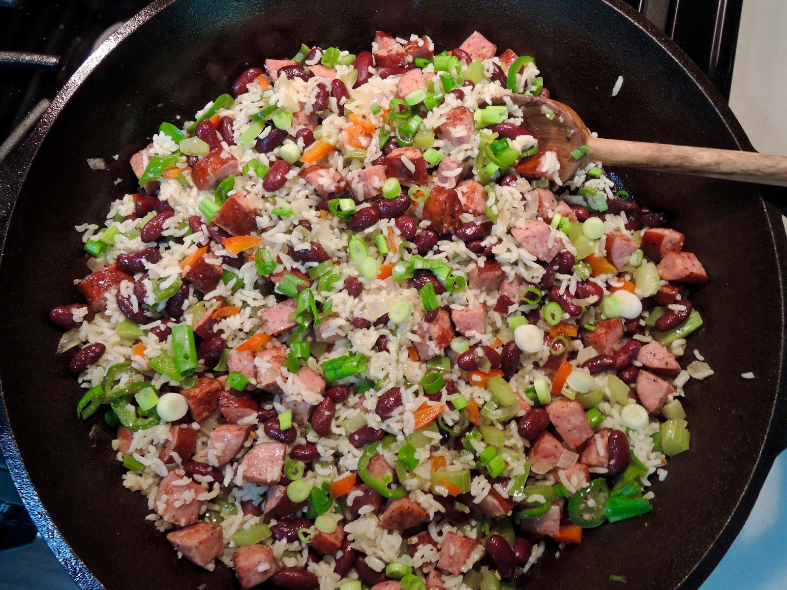 The Briny Lemon Easy Red Beans and Rice with Andouille Sausage