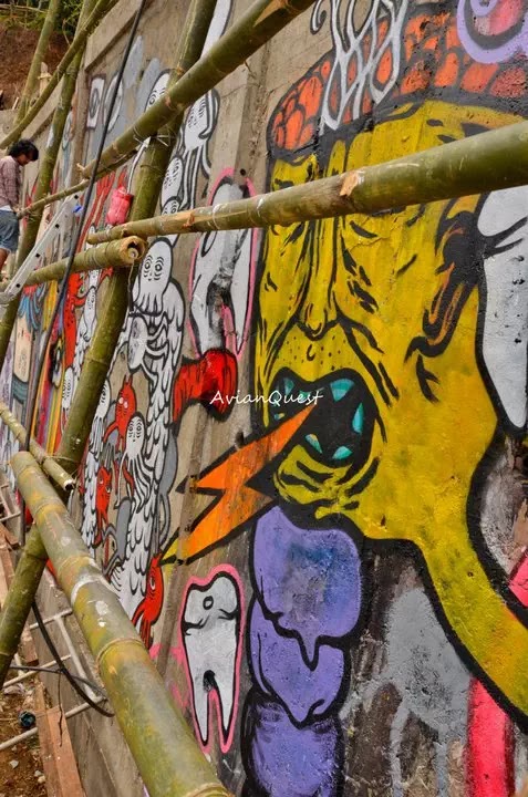Tamawan Village Making of a Graffitti Mural Baguio City Philippines 22