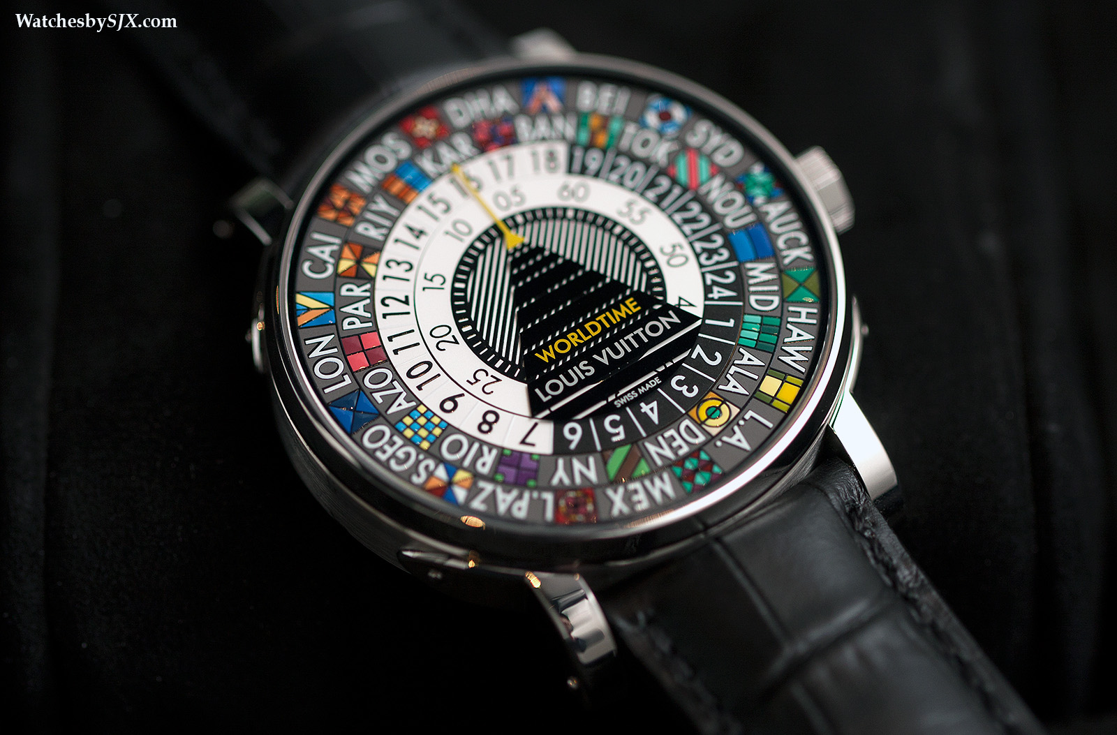 Watches By SJX: Introducing the Louis Vuitton Escale Worldtime, With the World in Hand-Painted ...