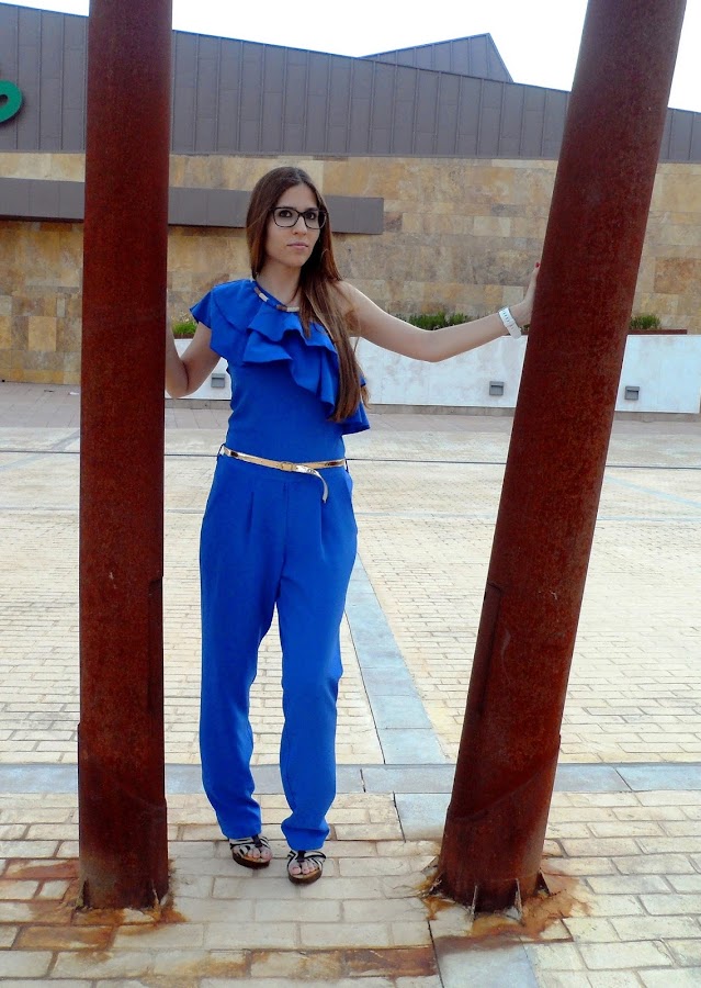 BLUE LONG JUMPSUIT