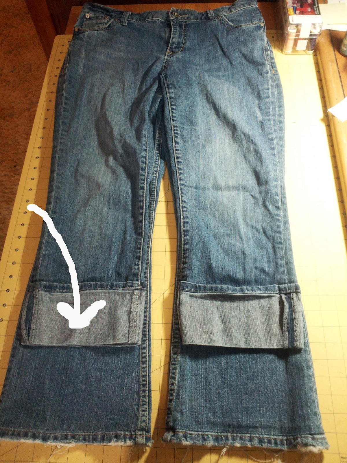 Gypsy Soul Designs DIY Restyled Capri Jeans Tutorial