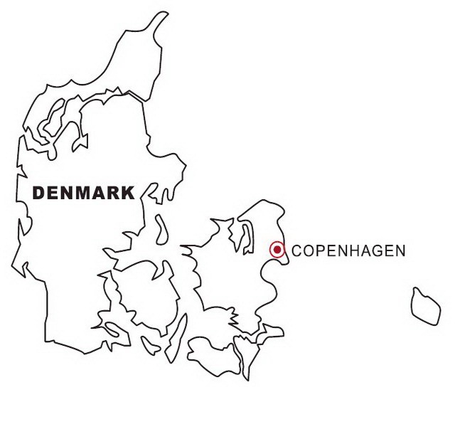 Download Coloring map of Denmark | COLOR AREA