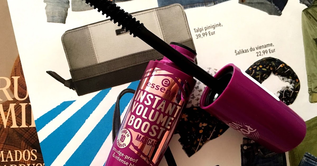 ESSENCE Instant Volume Boost Mascara SmudgeProof & Intense Black
