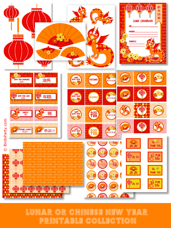 A Chinese Lunar New Year Party Party Ideas Party Printables Blog