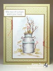 clay pot impressions watercolor stamp cards karen rubber mini stamps handmade water sky cling switched darker tried colours both same