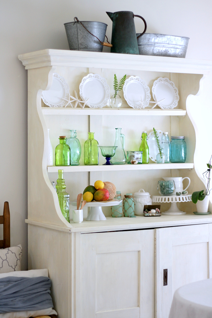 HOME ROOM Green Glass Coastal Decor HOME ROOM Green Glass Coastal Decor