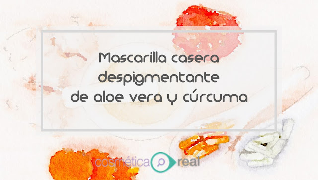 Mascarilla casera antimanchas de Curcuma y Aloe.