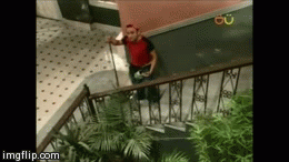 Resultado de imagen de gif de unos vecinos en un edificio