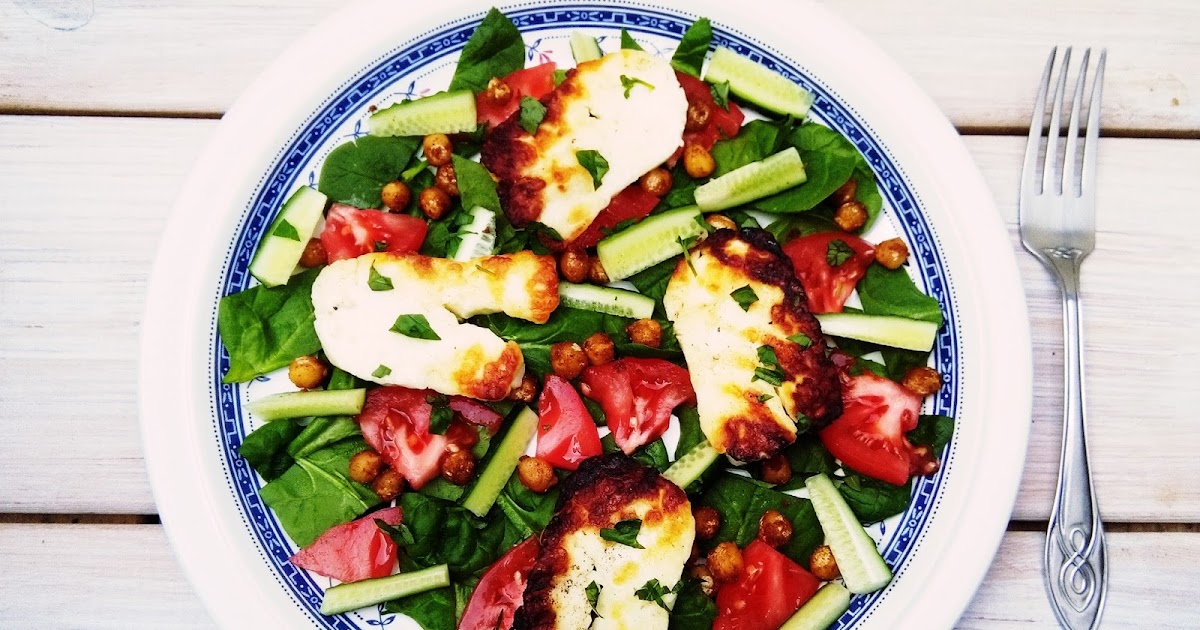 U Rudej Na Talerzu HALLOUMI & SPICY CHICKPEAS SALAD