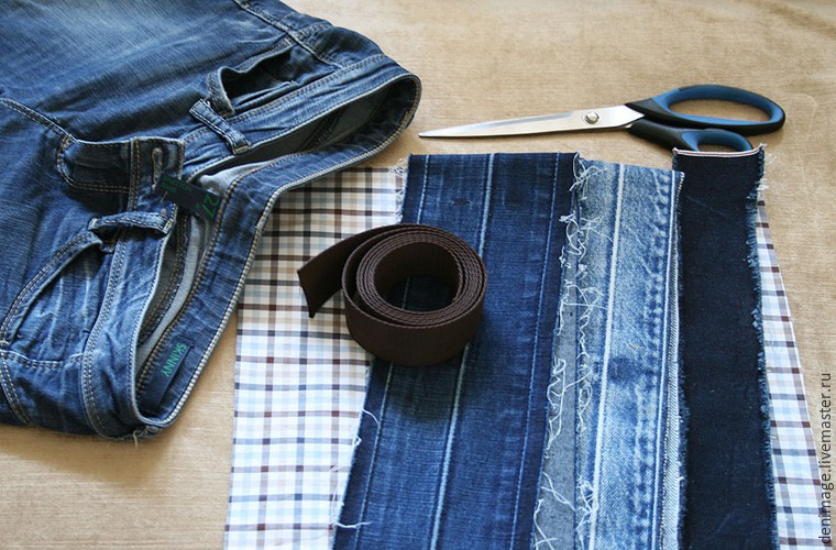 how to sew a stylish bag from old jeans. DIY Tutorial